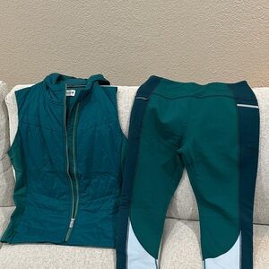 Smartwool Teal and Light Blue Leggings only